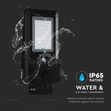 LED zonne-straatlamp met sensor LED/20W/7,4V IP65 5400 mAh