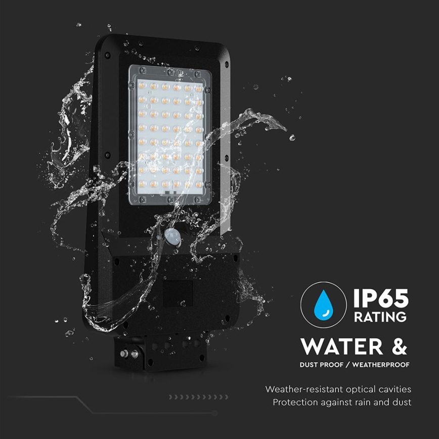 LED zonne-straatlamp met sensor LED/20W/7,4V IP65 5400 mAh