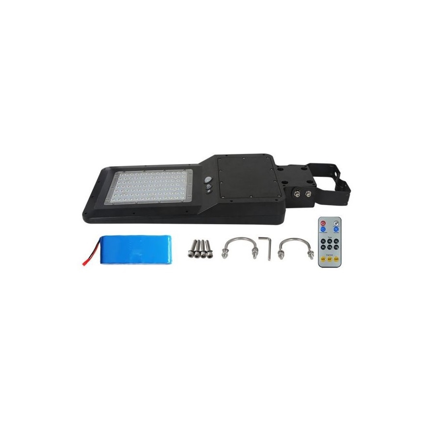 LED Zonne-energie straatlamp met sensor LED/40W/9,6V IP65 4000K + afstandsbediening
