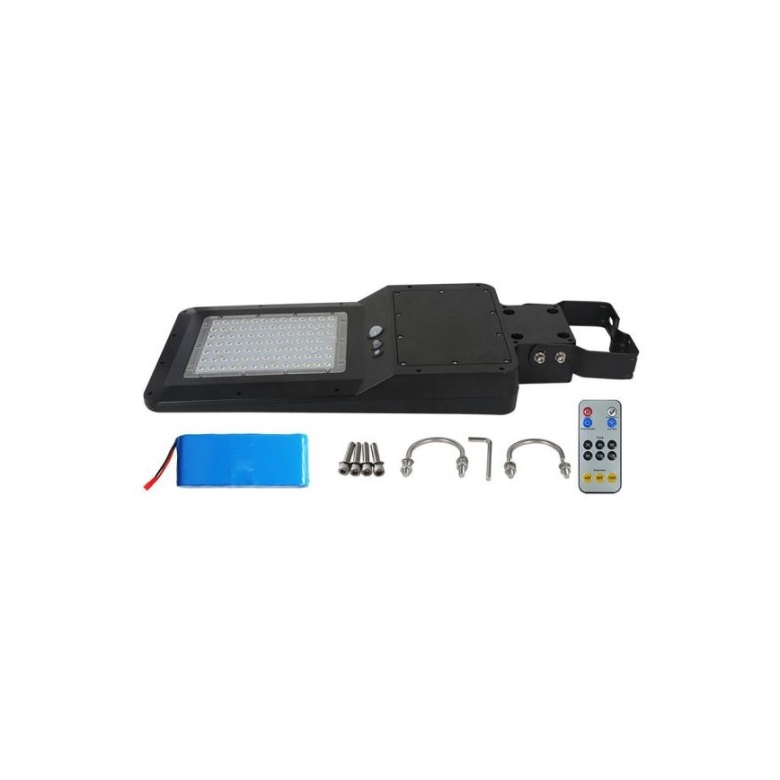 LED Zonne-energie Straatlamp met sensor LED/40W/9,6V IP65 6000K 12000 mAh + afstandsbediening