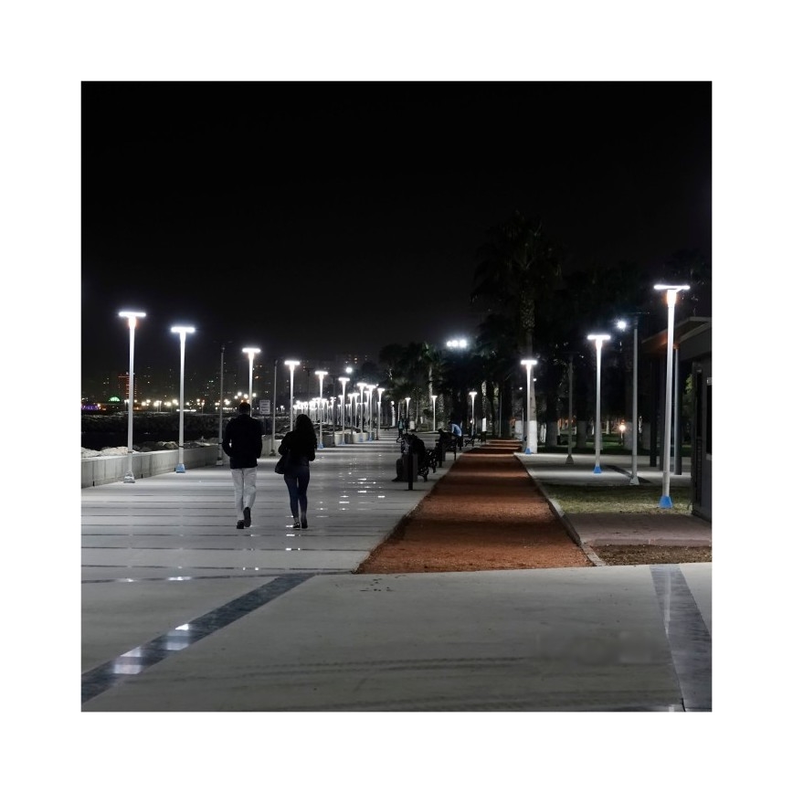 LED zonne-straatlamp met sensor LUVIA LED/15W/3,2V 4000K IP54 5400 mAh + afstandsbediening