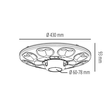 LED zonne-straatlamp met sensor LUVIA LED/15W/3,2V 4000K IP54 5400 mAh + afstandsbediening