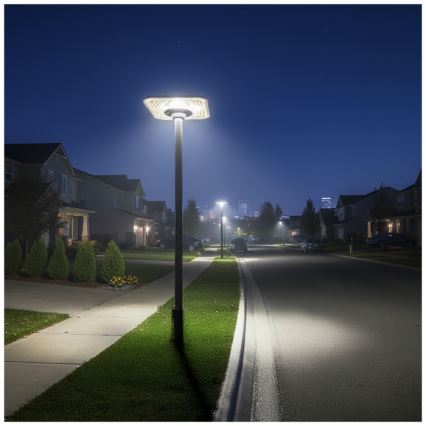 SOLSUMI LED-zonne-straatlamp met sensor, 25W, 3,2V, 3000/4000/6500K, IP54, 24000 mAh + afstandsbediening