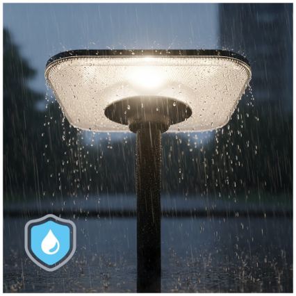 SOLSUMI LED-zonne-straatlamp met sensor, 25W, 3,2V, 3000/4000/6500K, IP54, 24000 mAh + afstandsbediening