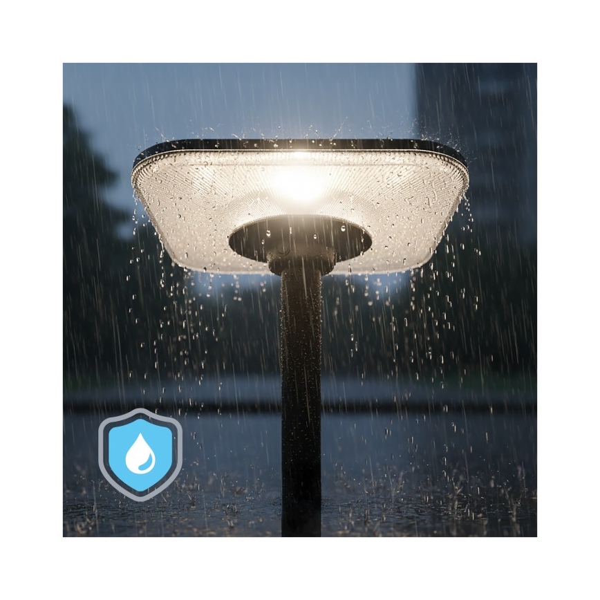 SOLSUMI LED-zonne-straatlamp met sensor, 25W, 3,2V, 3000/4000/6500K, IP54, 24000 mAh + afstandsbediening