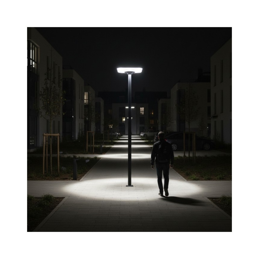 SOLSUMI LED-zonne-straatlamp met sensor, 25W, 3,2V, 3000/4000/6500K, IP54, 24000 mAh + afstandsbediening