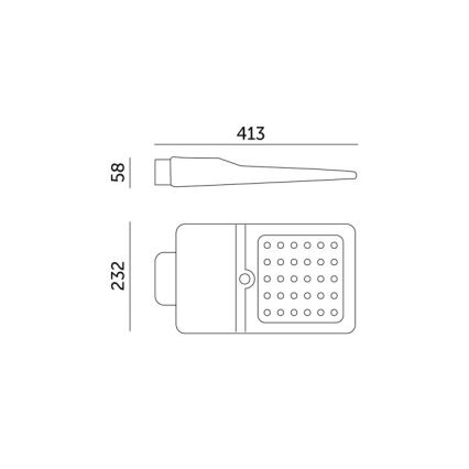 LED zonne-straatlamp met sensor STREET LED/15W/7,4V 4000K IP65 5400 mAh