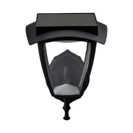 LED zonne-wandlamp LED/2W/3,7V 3000/6000K IP65 2200 mAh zwart