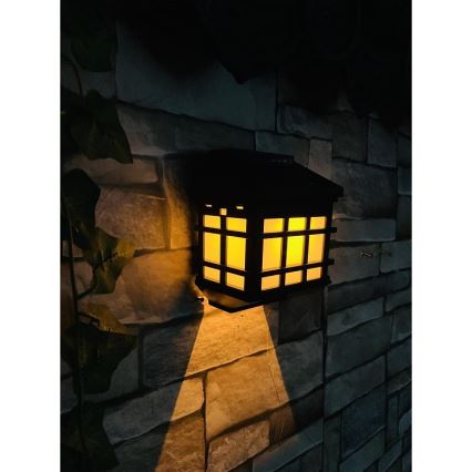 LED-zonne-wandlamp met schemersensor LED/1,2V 600 mAh IP44