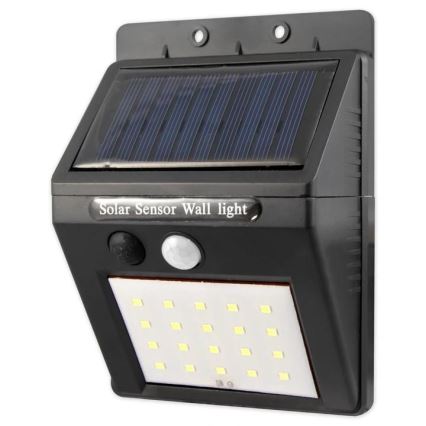 LED-wandlamp op zonne-energie met sensor en extern paneel LED/0,55W/3,7V 1200 mAh IP44