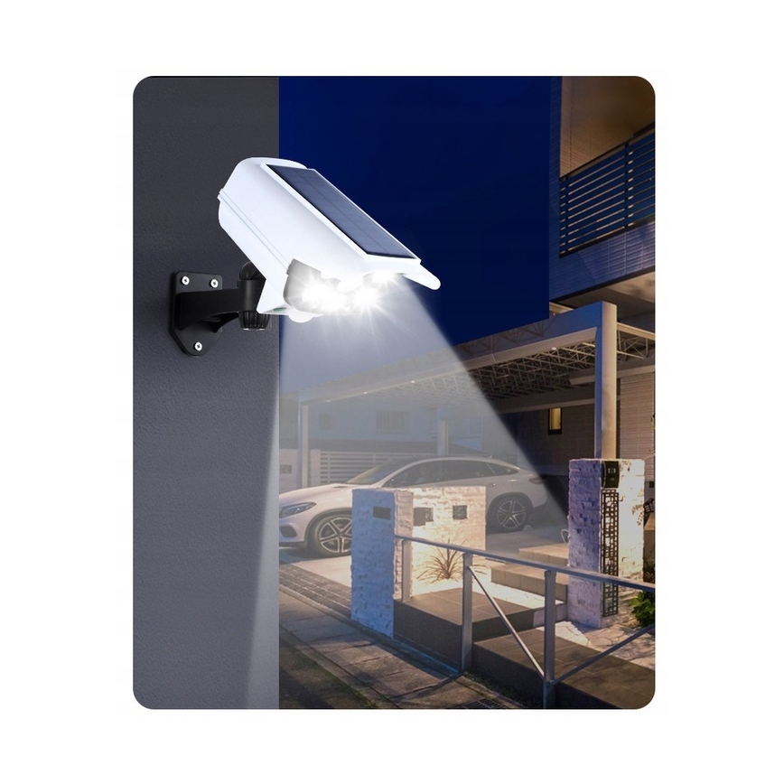 LED Zonne-veiligheidscameramodel met sensor CAMERA LED/1W/3,7V 1200 mAh IP44 + afstandsbediening