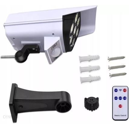 LED Zonne-veiligheidscameramodel met sensor CAMERA LED/1W/3,7V 1200 mAh IP44 + afstandsbediening