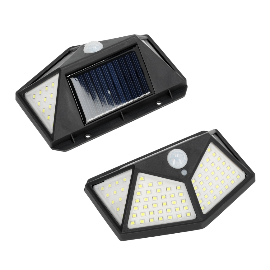 LED Solar Wandlamp met sensor LED/1W/3,7V 6500K IP44 1200 mAh