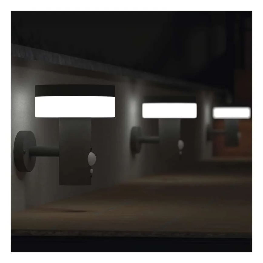 LED Solar Wandlamp met sensor LED/2W/3,7V 1200 mAh IP44