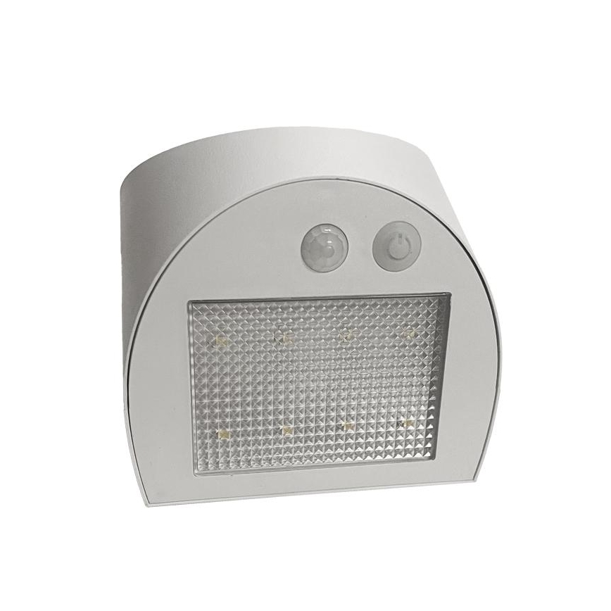 LED zonne-wandlamp met sensor LED/3W/3,7V 3000/4000K 1200 mAh IP54 wit