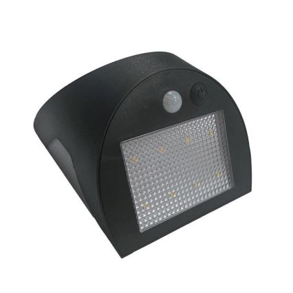 LED zonne-wandlamp met sensor LED/3W/3,7V 3000/4000K 1200 mAh IP54 zwart