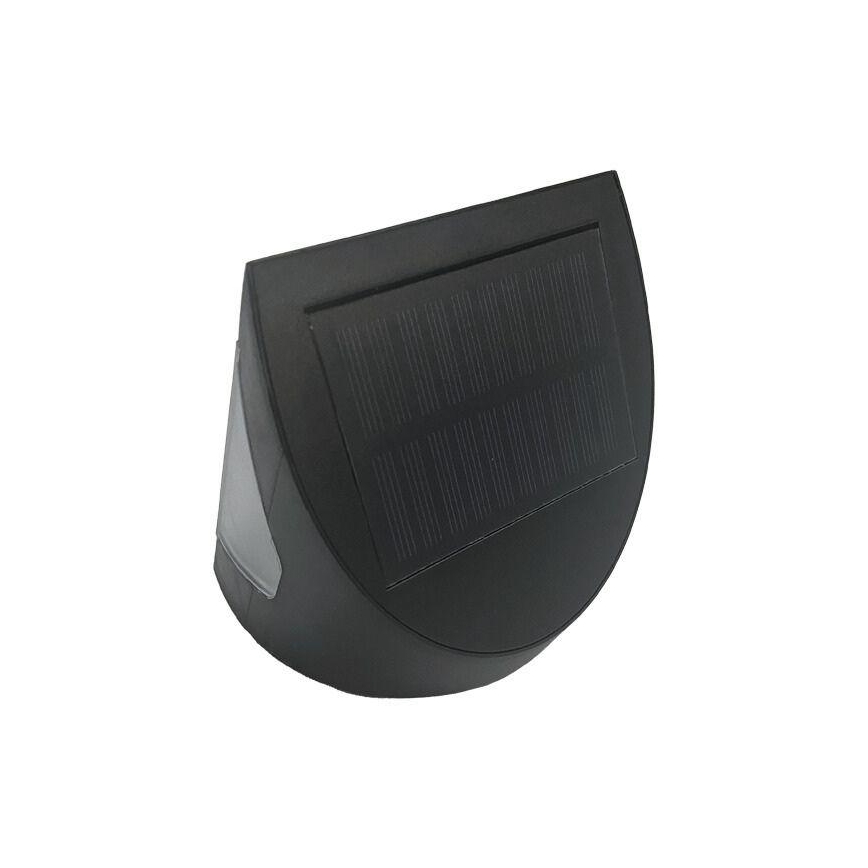 LED zonne-wandlamp met sensor LED/3W/3,7V 3000/4000K 1200 mAh IP54 zwart