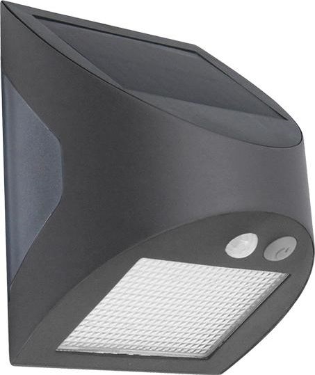 LED zonne-wandlamp met sensor LED/3W/3,7V 3000/4000K 1200 mAh IP54 antraciet