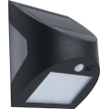 LED zonne-wandlamp met sensor LED/3W/3,7V 3000/4000K 1200 mAh IP54 zwart