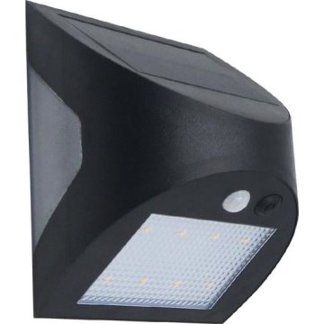 LED zonne-wandlamp met sensor LED/3W/3,7V 3000/4000K 1200 mAh IP54 zwart
