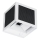 LED zonne-wandlamp met sensor LED/9W/3,7V 3000/4000/6000K IP65 2600 mAh wit