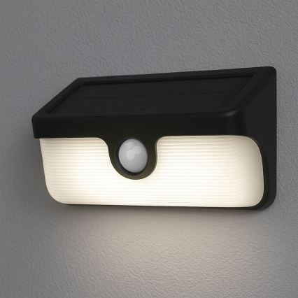LED zonne-wandlamp met sensor LINK LED/5W/3,7V 2000 mAh IP65 zwart