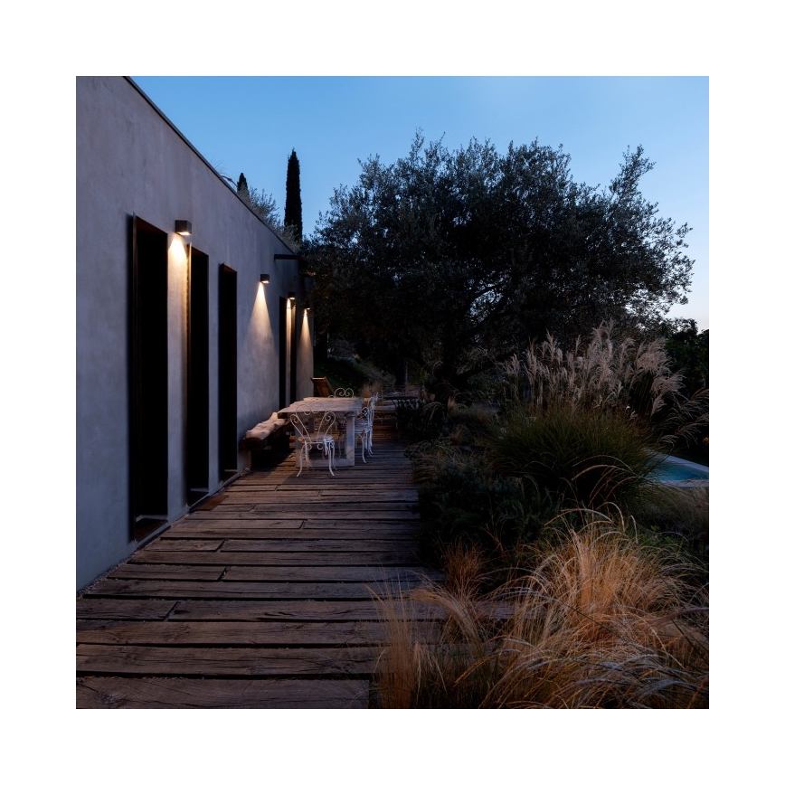 LED zonne-wandlamp QUERK LED/1,2V 3000/4000K IP54 800 mAh