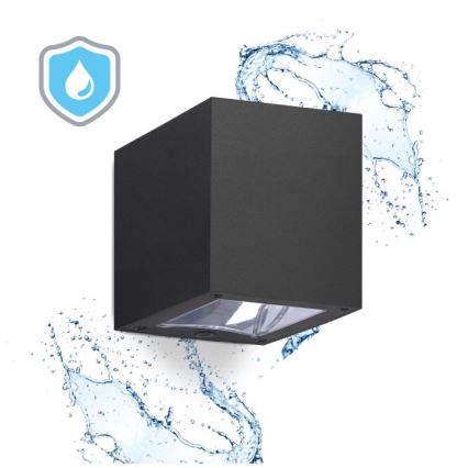 LED zonne-wandlamp QUERK LED/1,2V 3000/4000K IP54 800 mAh