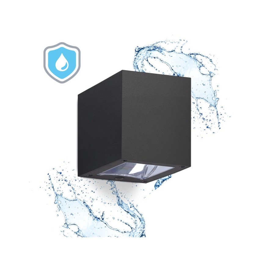 LED zonne-wandlamp QUERK LED/1,2V 3000/4000K IP54 800 mAh