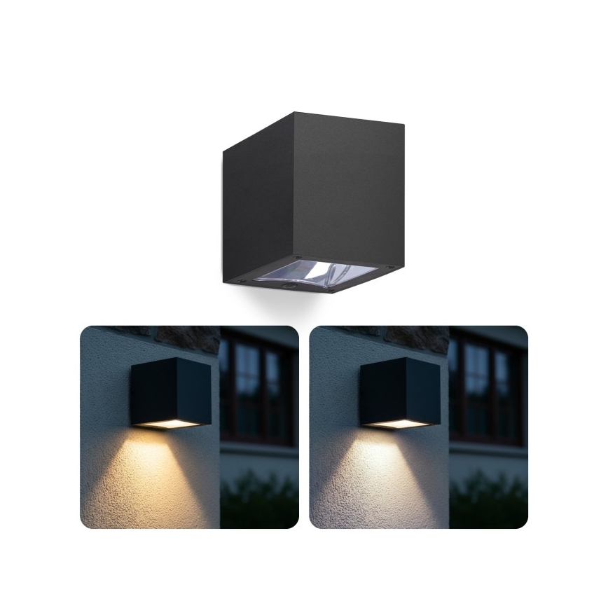 LED zonne-wandlamp QUERK LED/1,2V 3000/4000K IP54 800 mAh