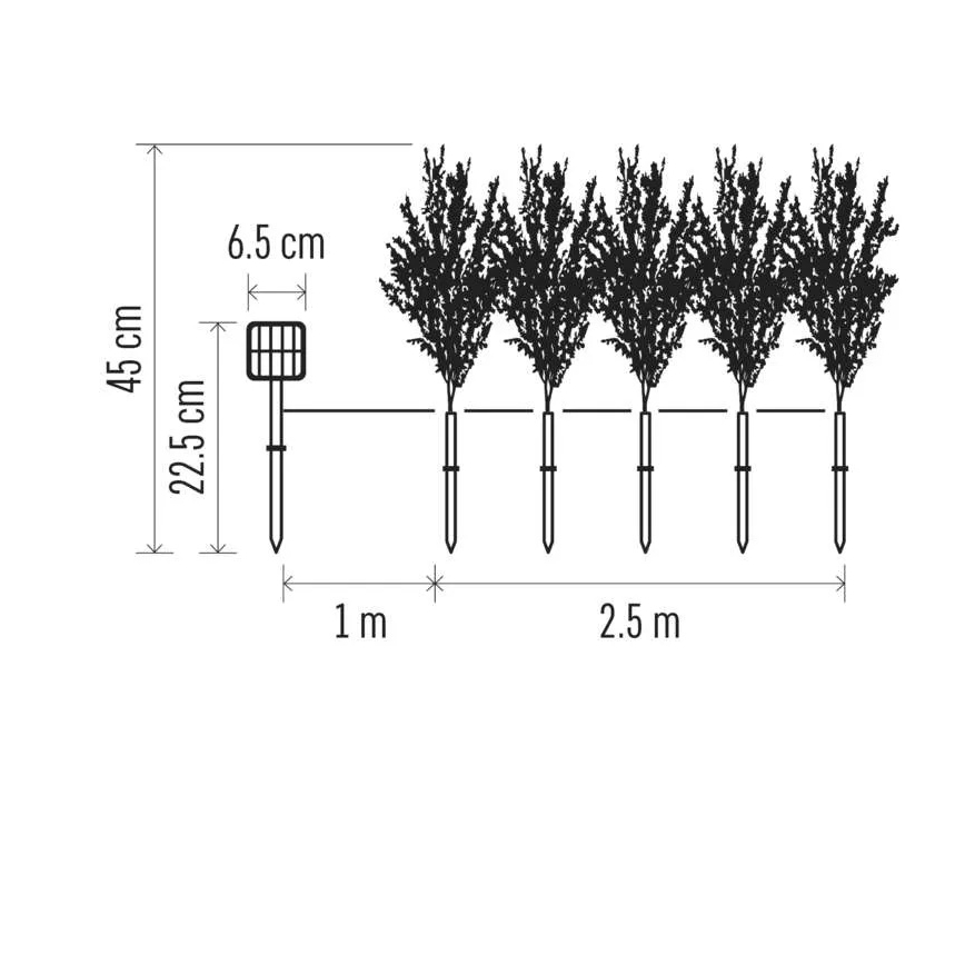 LED zonnedecoratie 50xLED/3W/1,2V 600 mAh IP44