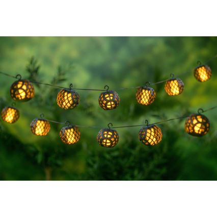 LED Zonneketting 3,8m 8xLED/1,2V 600 mAh