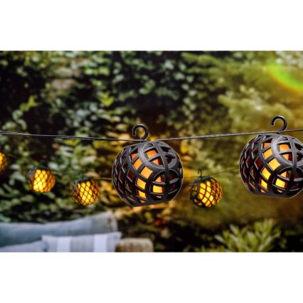 LED Zonneketting 3,8m 8xLED/1,2V 600 mAh