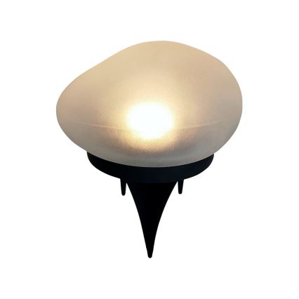 LED zonnelamp 2x LED/1,2 V 300 mAh IP44 zwart/wit