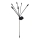 LED zonnelamp 6xLED/1,2V 300 mAh IP44 zwart