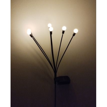 LED zonnelamp 6xLED/1,2V 300 mAh IP44 zwart