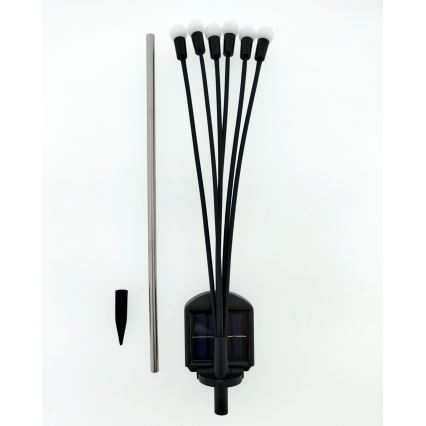 LED zonnelamp 6xLED/1,2V 300 mAh IP44 zwart