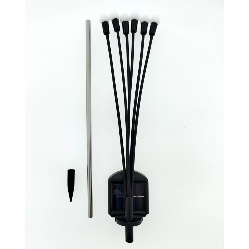 LED zonnelamp 6xLED/1,2V 300 mAh IP44 zwart