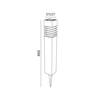 LED-zonnelamp AURORA LED/1xAAA 4000K IP44 100 mAh