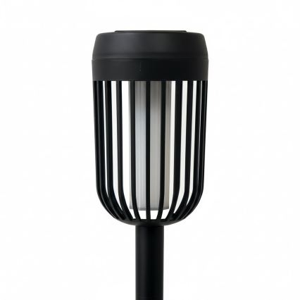LED-zonnelamp FLAME LED/1,2V 100 mAh 1800K 37 cm IP44 zwart