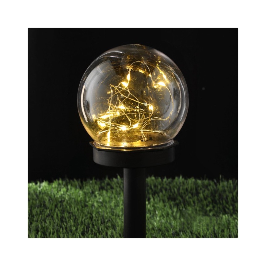 LED-zonnelamp GLEAM LED/1,2V 3000K IP44 40 mAh helder/zwart