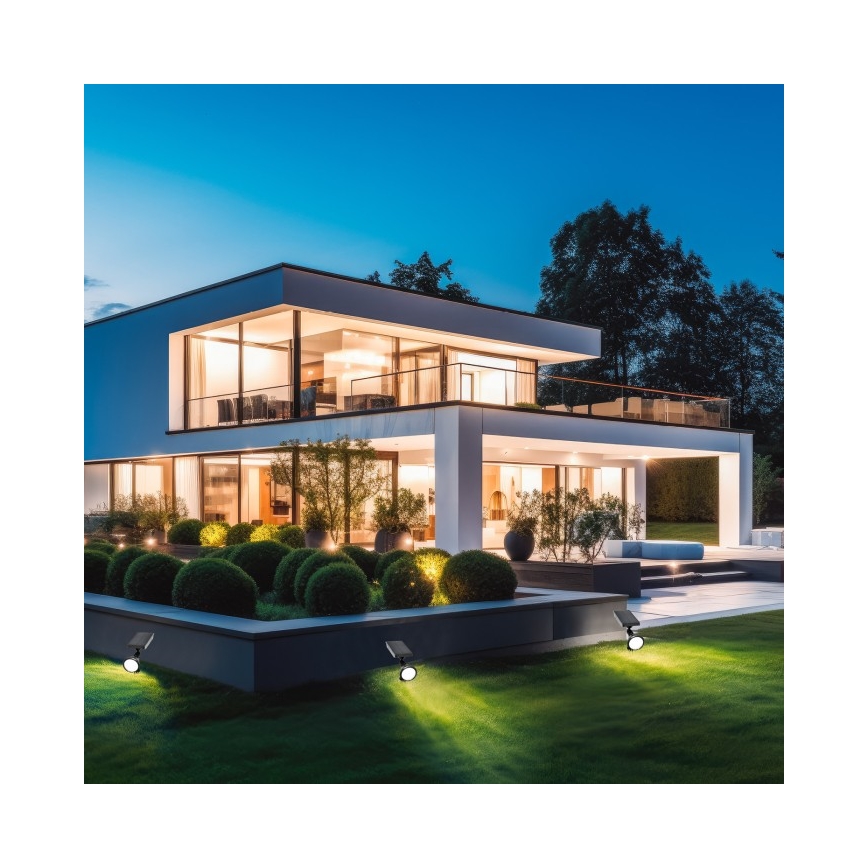 LED-zonnelamp LANCE LED/3,7V 6000K IP44 1500 mAh