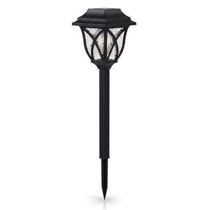 LED-zonnelamp LAWN LED/1,2V 100 mAh 3000K 44 cm IP44 zwart