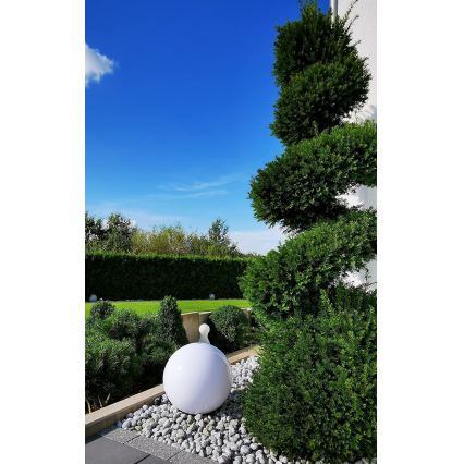 LED-zonnelamp LED/1,2V 6500K 200 mAh Ø 30 cm IP44 wit/zwart