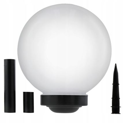 LED-zonnelamp LED/1,2V 6500K 200 mAh Ø 30 cm IP44 wit/zwart