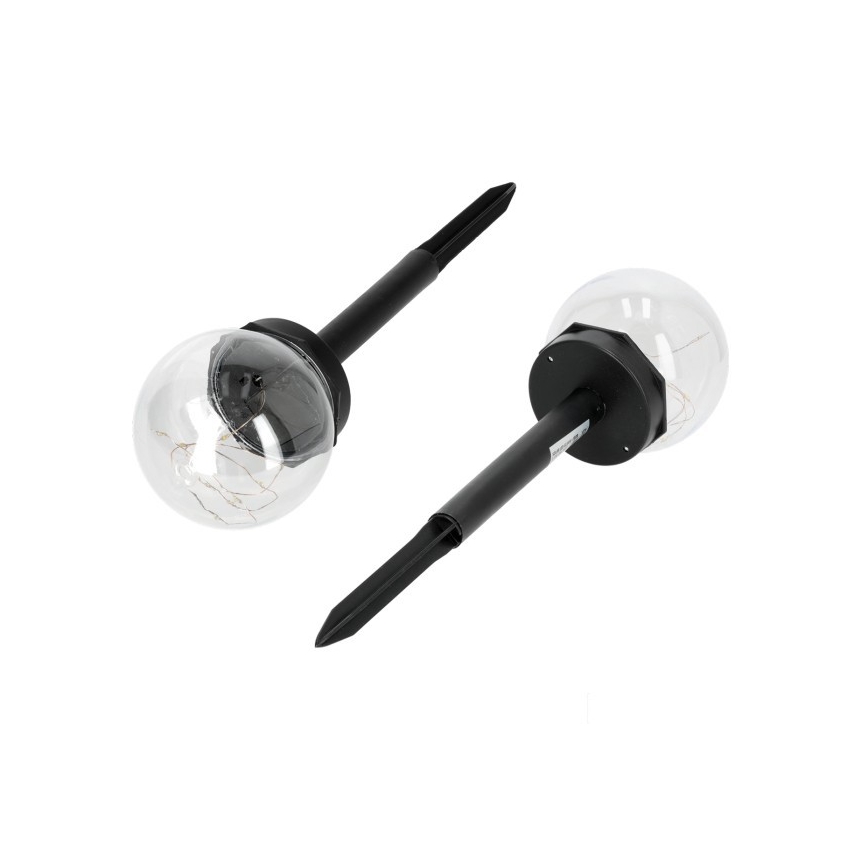 LED-zonnelamp met sensor GLEAM LED/1,2V 3000K IP44 40 mAh transparant/zwart