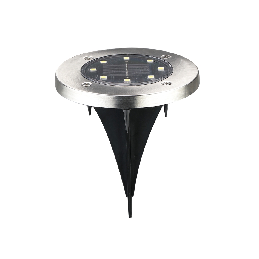 LED-zonnelamp SOLLY LED/1,2V 6500K Ø 11,5 cm 300 mAh IP44 chroom