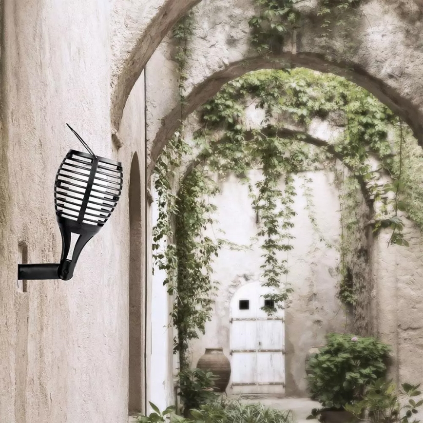 LED Zonne-energie lamp FLAME 4-in-1 1xLED/0,45W/3,7V IP44 500 mAh