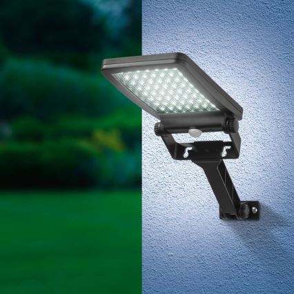 LED-zonneschijnwerper met sensor ADIK LED/1,2W/3,7V 1200 mAh 6500K IP44