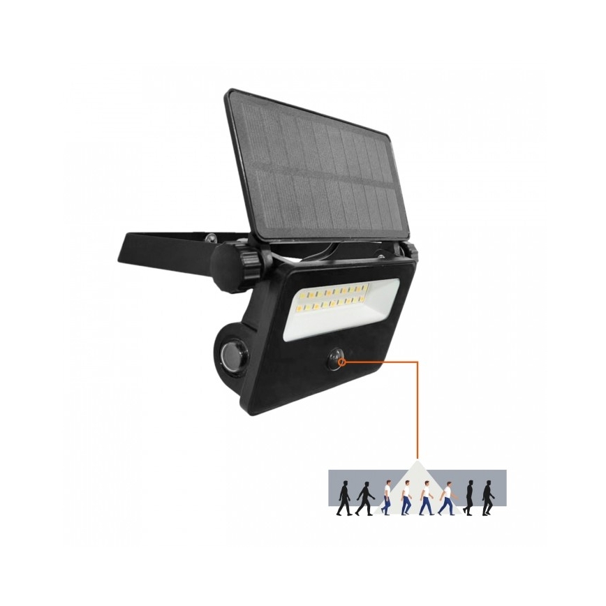 LED-zonne-schijnwerper met sensor NCS G2 LED/10W/3,7V 3000/4000/6500K IP54 1800 mAh